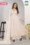 Aditri By Chansi Trendz Georgette Printed Kurti With Plazo Dupatta Wholesalers In Delhi